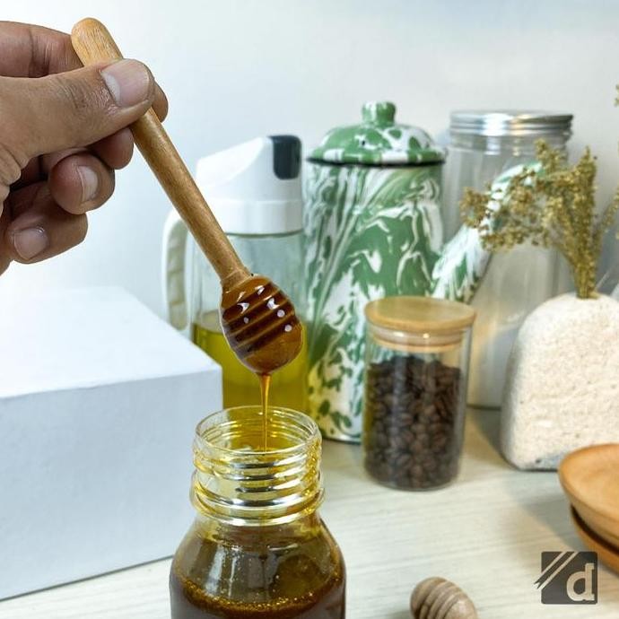 Sendok Madu Unik Bahan Kayu Pinus Pilihan. Food Grade