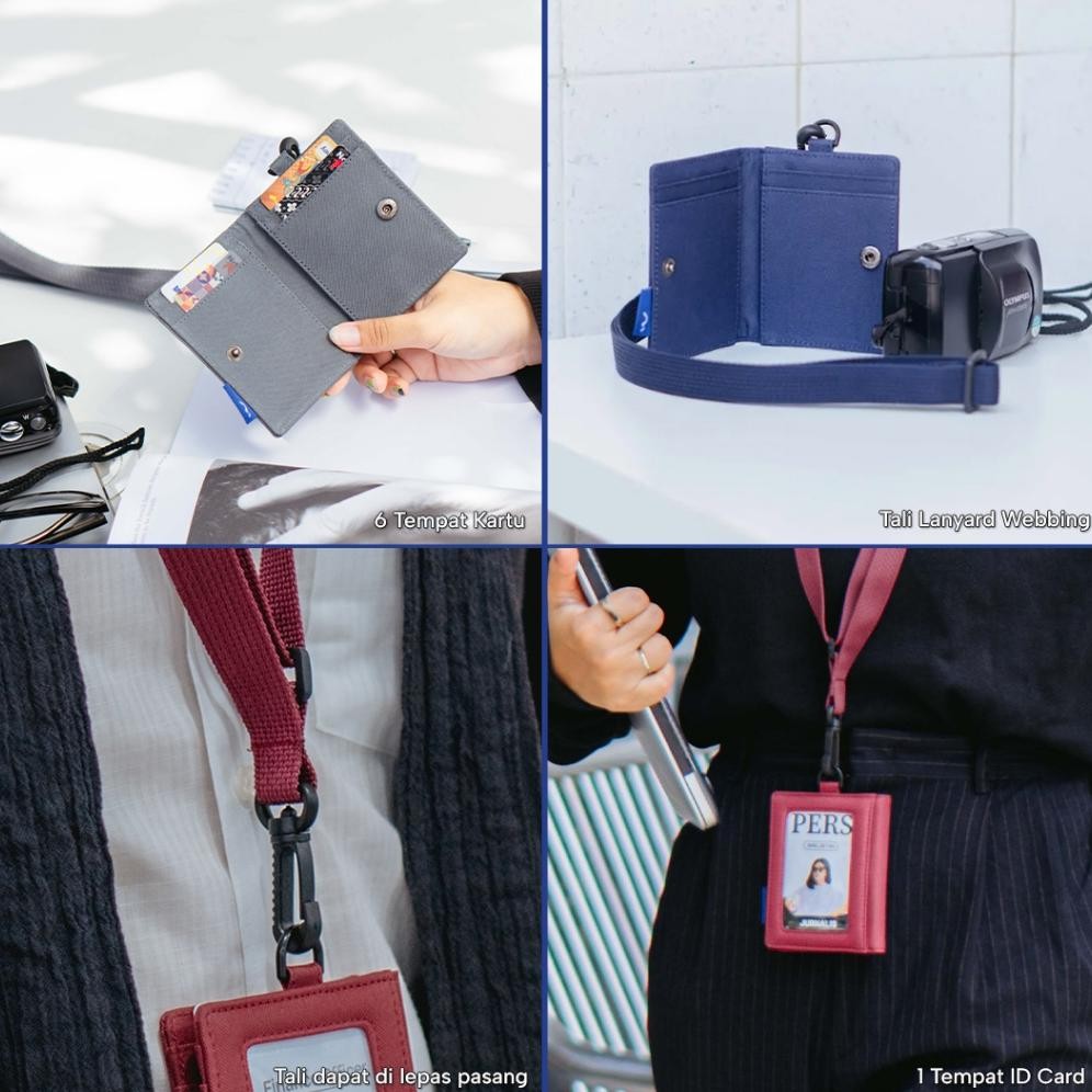 

Ready_Stock_Cod Wallts Lorey - Lanyard Name Tag Id Card Pria Wanita Ii-99