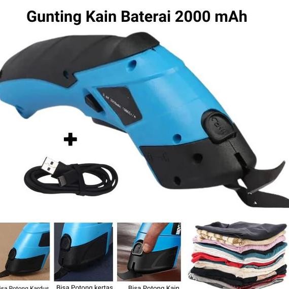 

Gunting Listrik Kain, Alat Pemotong Multifungsi Tanpa Kabel Pemotong Isi Ulang USB Portabel DIY Multifungsi Untuk Karton Kain Kulit CO