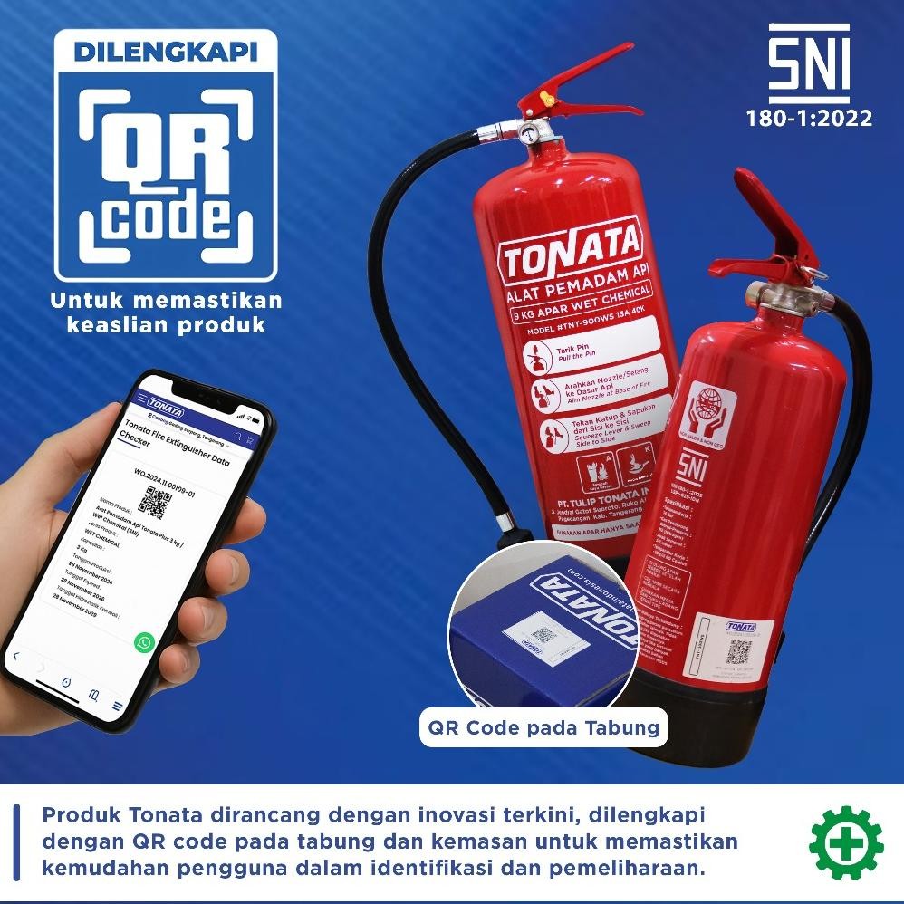 Apar 3Kg Karbondioksida (Co2) Tonata / Set Komplit