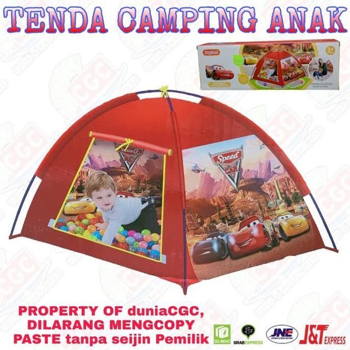 Mainan Tenda Camping Anak Cowo Speed Cars