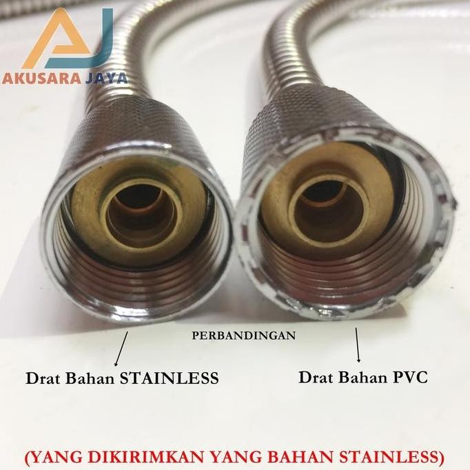 Selang Shower / Selang Flexible Shower STAINLESS SLV