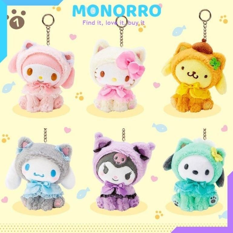 Heatshrin Ganci Boneka Sanrio Gantungan Kunci Boneka Sanrio Ganci Sanrio Ke-80
