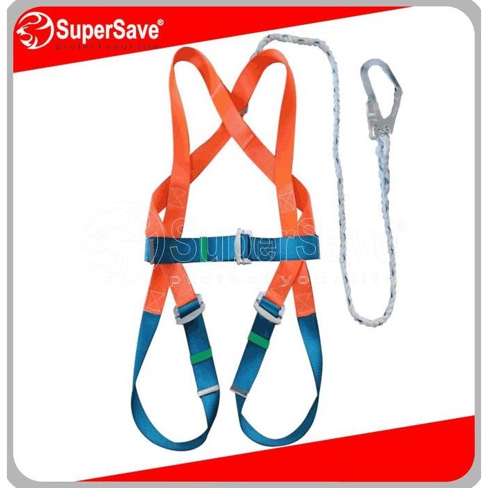 SUPERSAVE Safety Harness 1 Hook - Sabuk Pengaman Full Body Single Hook