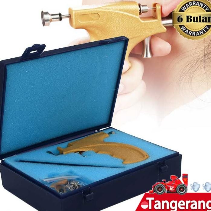 Alat Tindik Telinga Set Alat Tindikan Anting Hidung Pusar Alat Keamanan Tindik Telinga