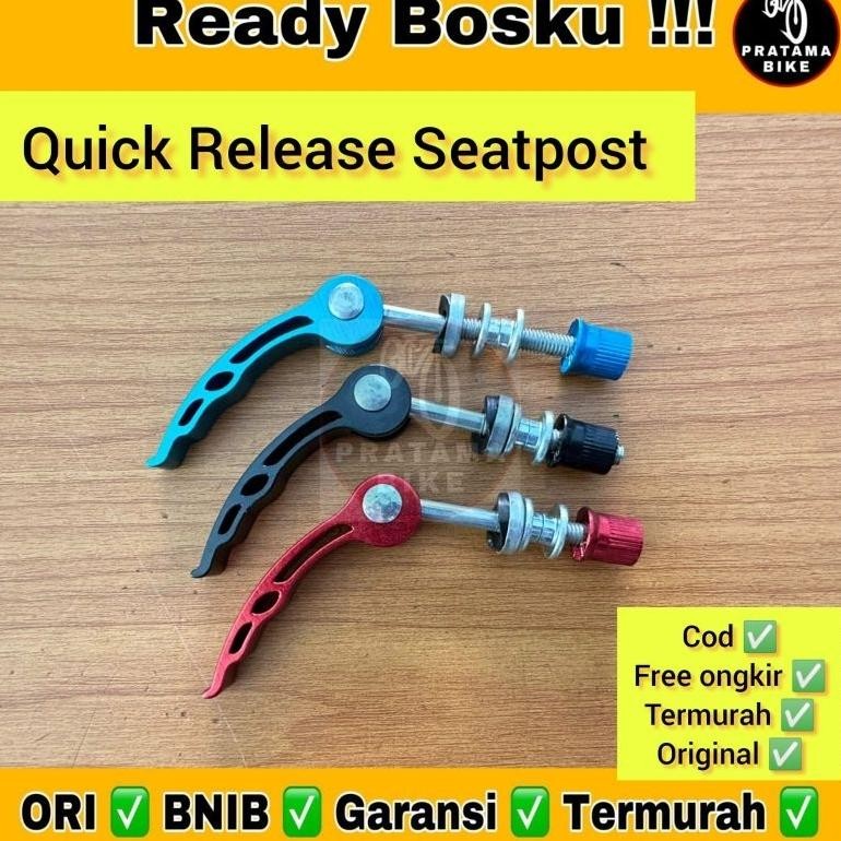 Termurah Seat Clamp Quick Release Warna Tiang Sadel Sepeda Mtb Minion Mini Anak Bmx Balap Jadul Jak-
