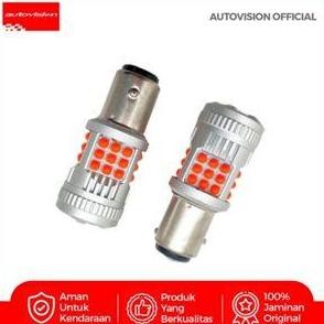 PROMO Lampu Rem Mobil LED Autovision S25 BAY15D 36-3030SMD Canbus 12V 26Watt