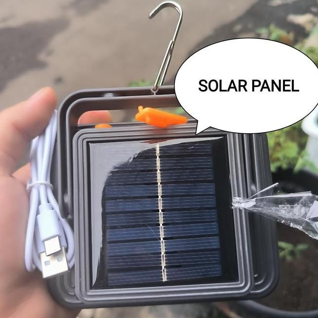 SALE KAWACHI LAMPU EMERGENCY LED SOROT SOLAR PANEL LAMP FHS-10 10 WATT IP66 (LISTRIK LAMPU RUMAH TAN