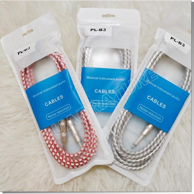 Cable Kabel Jack Jek Guitar Gitar Audio 6.5 mm Deviser 3 Mtr Low Noise BEST SELLER