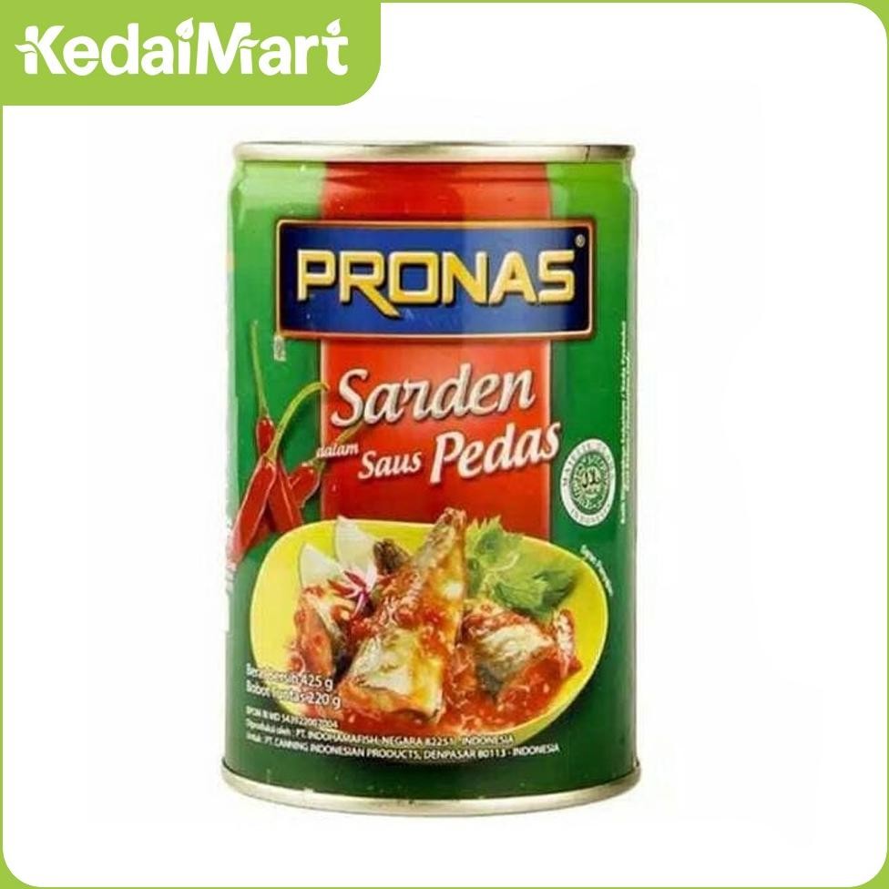 

TERLARIS Pronas Sarden Saus Sambal 425 Gram Siap kirim