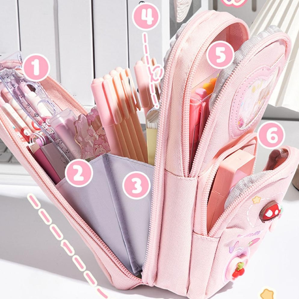 

Original Kotak Pensil Anak Hiasan Glitter Karakter 3D Model Tas Lucu Korea Kapasitas Besar Kotak Pensil 2Tingkat 3Tingkat Seleting Di-111