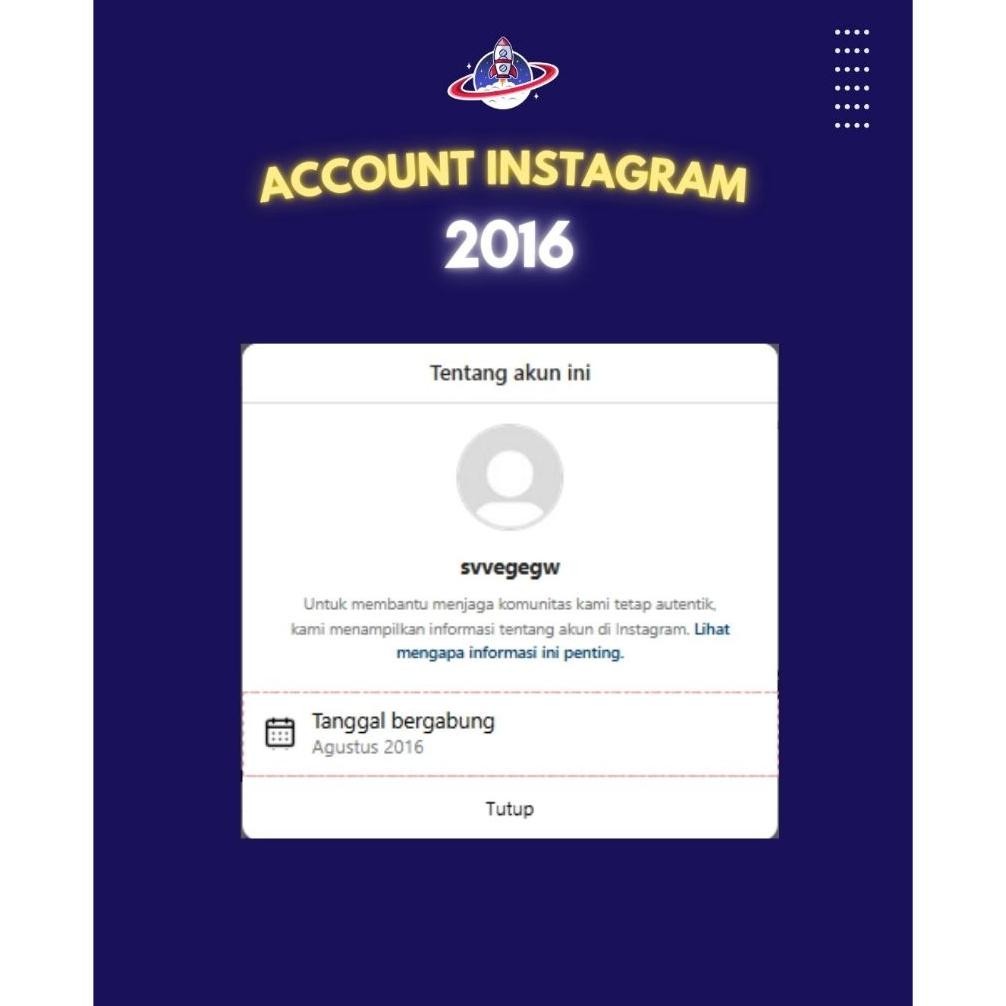 Akun Tua Instagram [ Berfollowers Indonesia ]