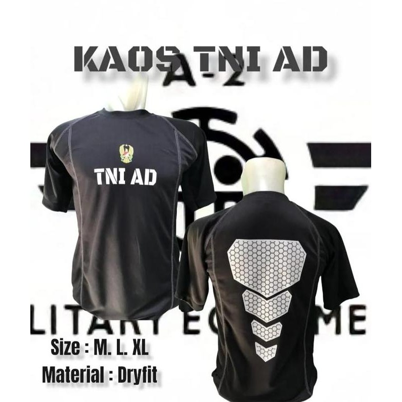Kaos TNI Angkatan Darat Bahan Dryfit