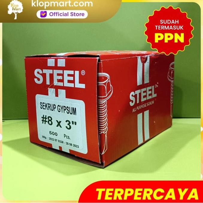 Skrup Sekrup Gypsum Steel 7cm 8x3" - Per Dus