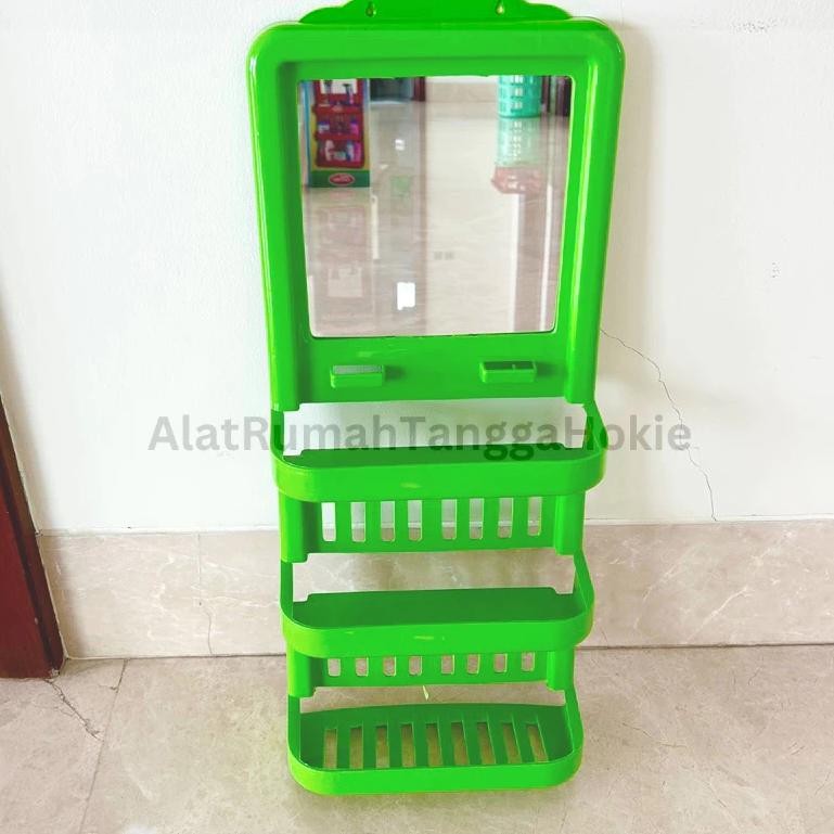 9.9 Rak Kamar Mandi Dinding Sabun Tempel Kosmetik Make Up Kaca Gantung Tempat Sabun Kaca Ukuran Besa