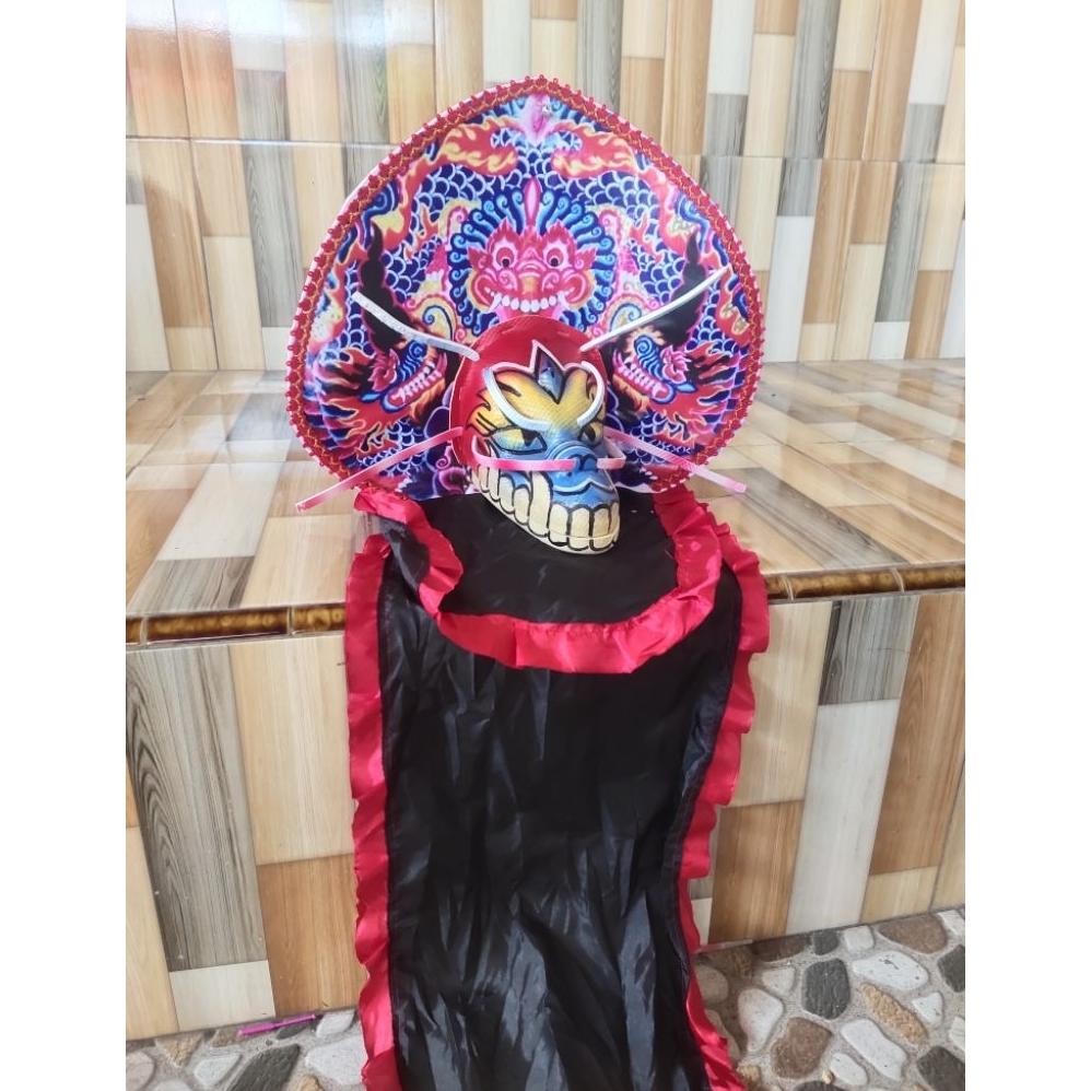 [Kecil Caplokan Barongan Devil Kain Panjang Warna Cerah Rt-87