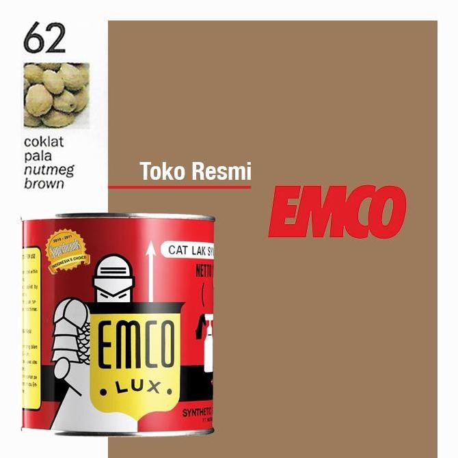 Cat Kayu & Besi Emco Lux 1kg - Standar No. 62 Coklat Pala