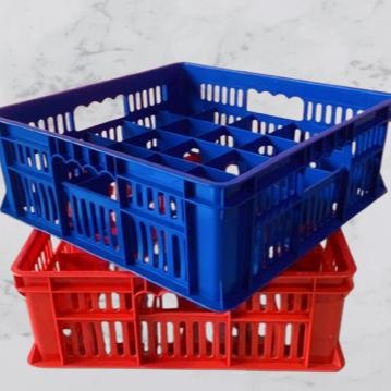 Krat Gelas Plastik / Kerat Gelas 25 Lubang / Krat Gelas Plastik Murah / Keranjang Gelas