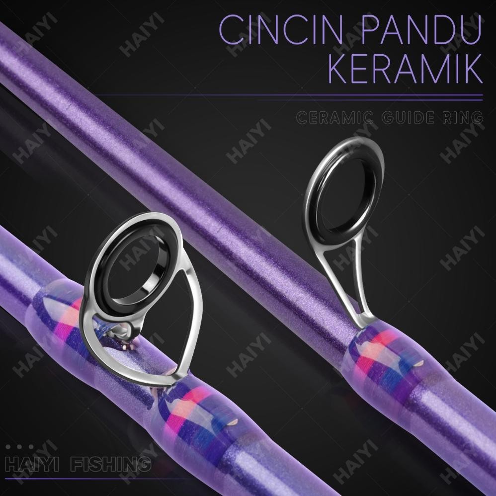 Cod Haiyi Fishing Baru Ultra Ringan Casting Rod Medium Joran Pancing Karbon M Gaya Baru Joran Melomp