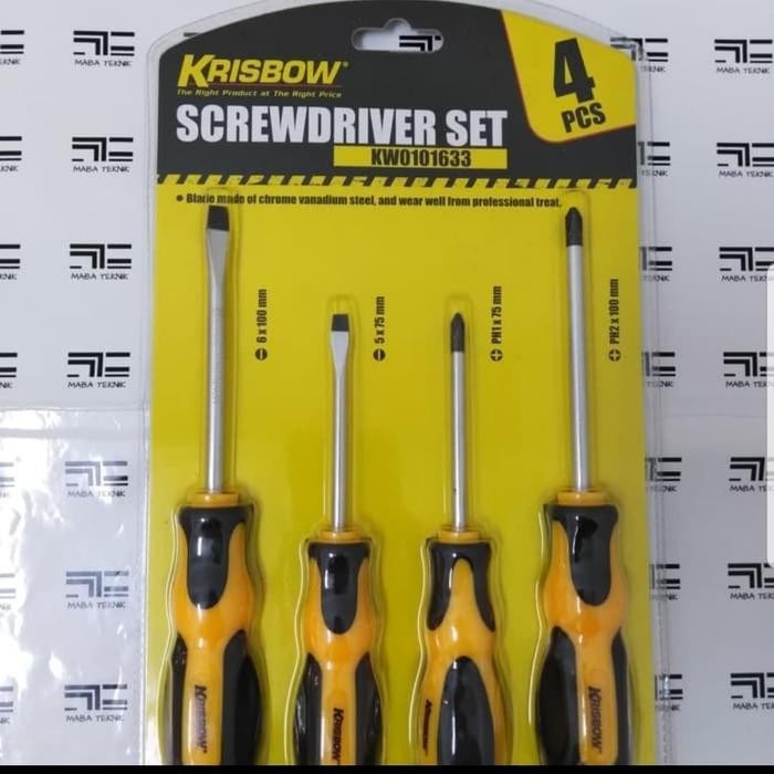 FMT OBENG SET 4PCS KRISBOW / SCREWDRIVER SET KRISBOW