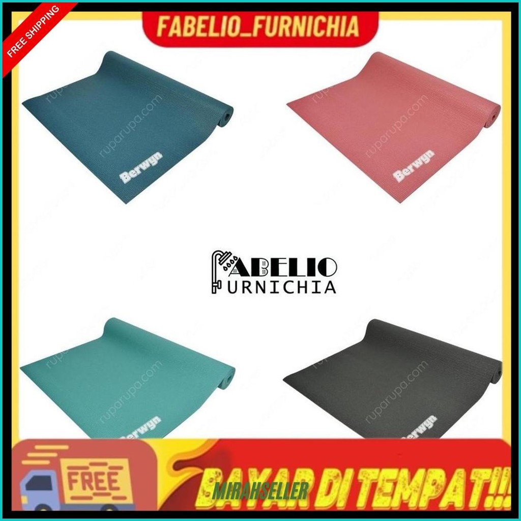 Matras Yoga Brewyn Single Layer Pvc/Yoga Mat/Matras Yoga/Matras Yoga Ace Hardware Termurah Banget