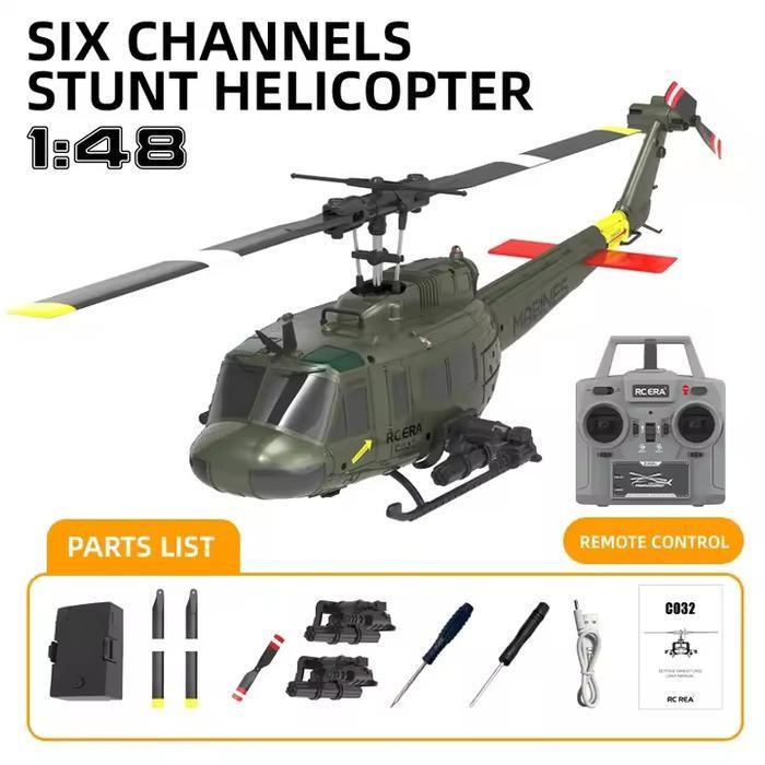 TP Rc ERA helicopter armed huey UH 1 dengan  6 chanel mainan anak simulasi
