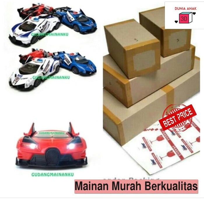 TP Mobil RC Remote Control Patrol Polisi (PJR)+Suara Sirine