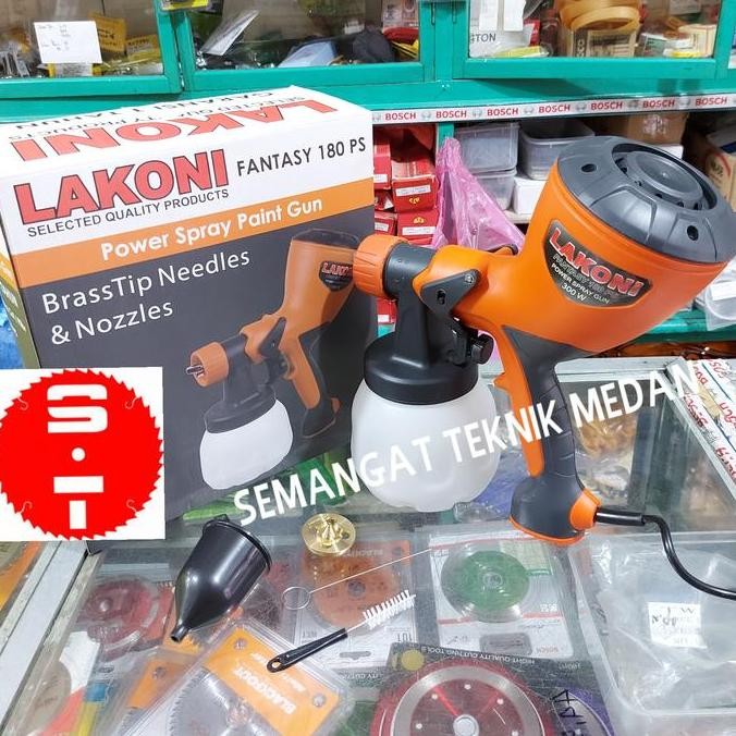 180PS SPRAY GUN LISTRIK SEMPROTAN ANGIN CAT LAKONI FANTASY 180 PS