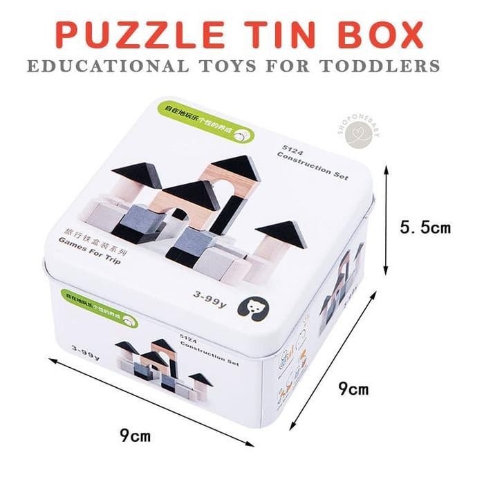 TP Aneka Puzzle Tin Box Educational Gift Toys Mainan Edukatif Montessori