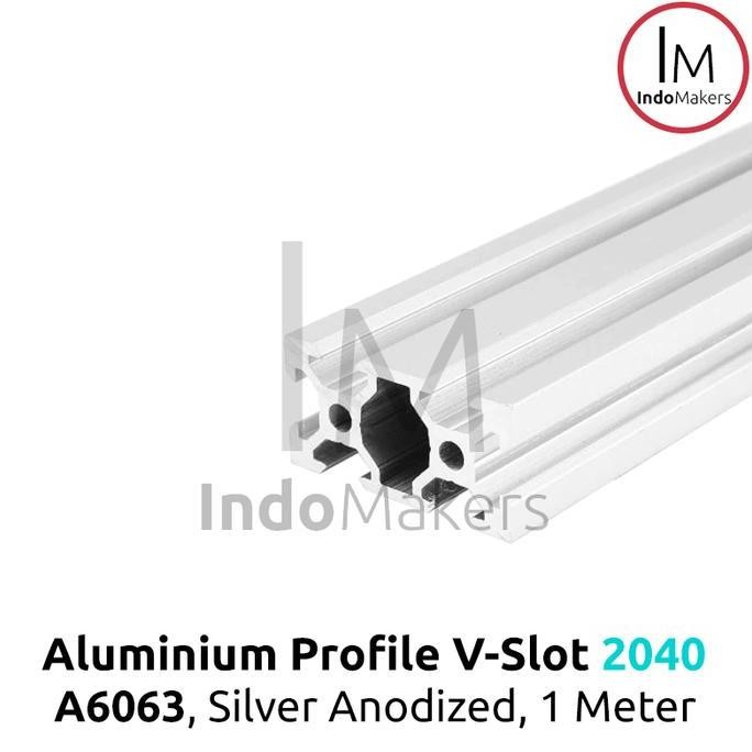 Aluminium Profile / Extrusion A6063 V Slot 2040 Linear Rail Silver