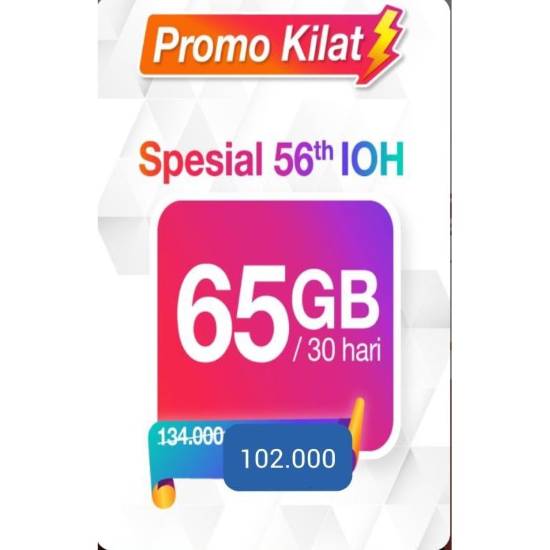 Inject Data Tri 66Gb 33Gb Paket Data 32Gb 38Gb 22Gb 130Gb 150Gb Kuota Promo 135Gb (National)