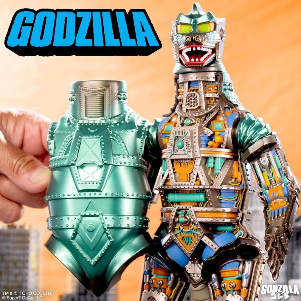 TERLENGKAP SUPER7 SUPER CYBORG TOHO MECHAGODZILLA 27,9 CM GROSSE TOHO GODZILLA ACTIONFIGUR,