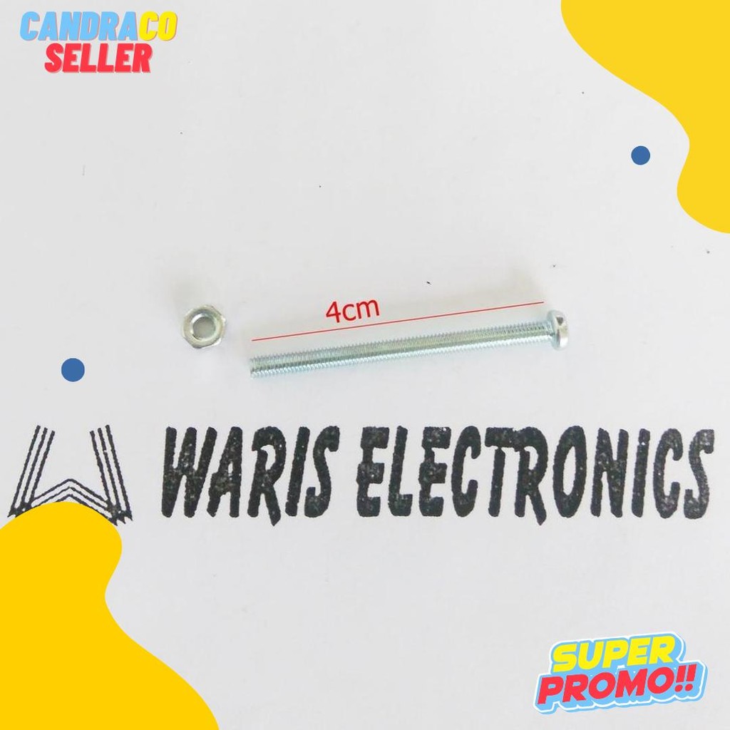 Diskon Kemerdekaan Baut 3Mm Panjang 4Cm Plus Mur 10 Set