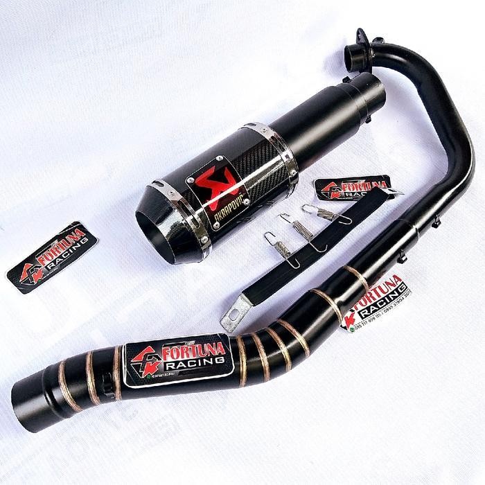 Ccs Knalpot Racing Akrapovic Lorenzo Black Dopp Buat Satria Fu Karbu/Injeksi Vixion Cbr 150R Facelif