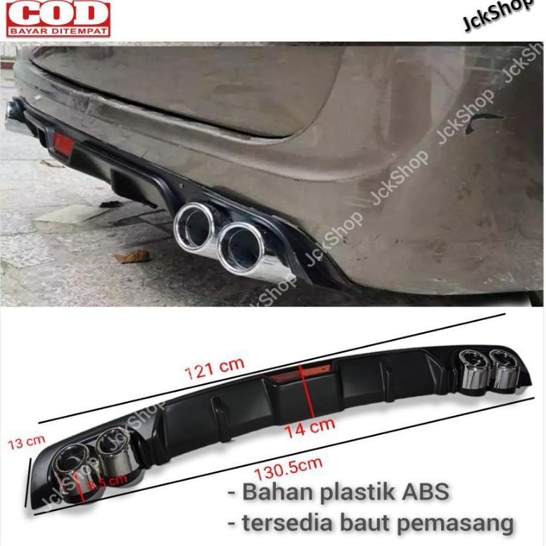 Rear Diffuser Bumper Belakang Mobil Hitam