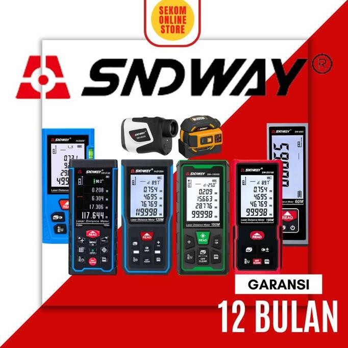 

HOT SALE! SNDWAY Meteran Laser Digital Distance 40 60 80 100 120 Meter