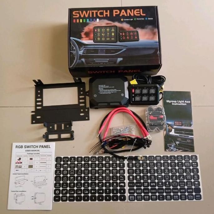 Promo Switch Panel 6 Gang RGB | Saklar Mobil Offroad Jeep SUV 6 Tombol | Sakelar Panel Lampu Mobil O