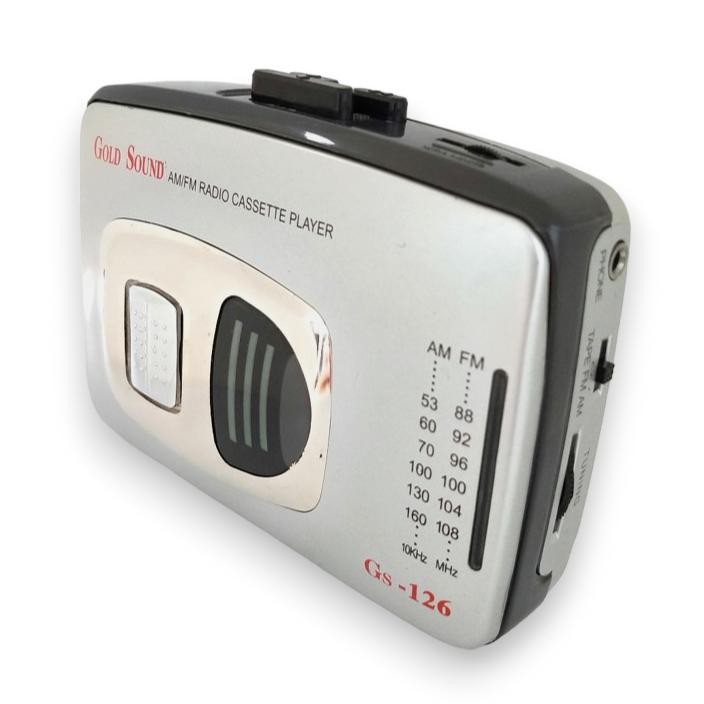 Walkman Jadul Walkman Pemutar Kaset Pita Radio FM AM Walkman Kaset Goldsound GS126