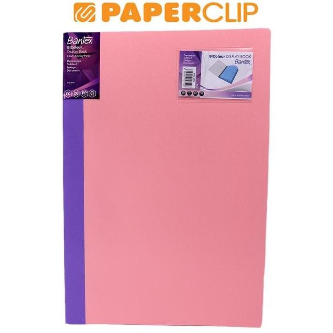 

NEW - CLEAR HOLDER BANTEX BICOLOUR FC 8 274 20P LILAC - MUSKY PINK