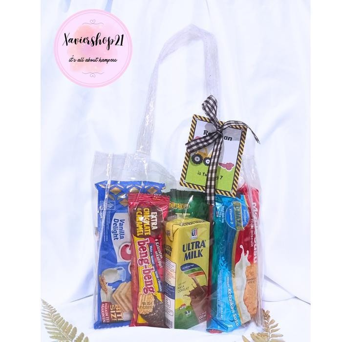 

ES Paket Snack Premium Kemasan Tas Mika(FREE CARD)