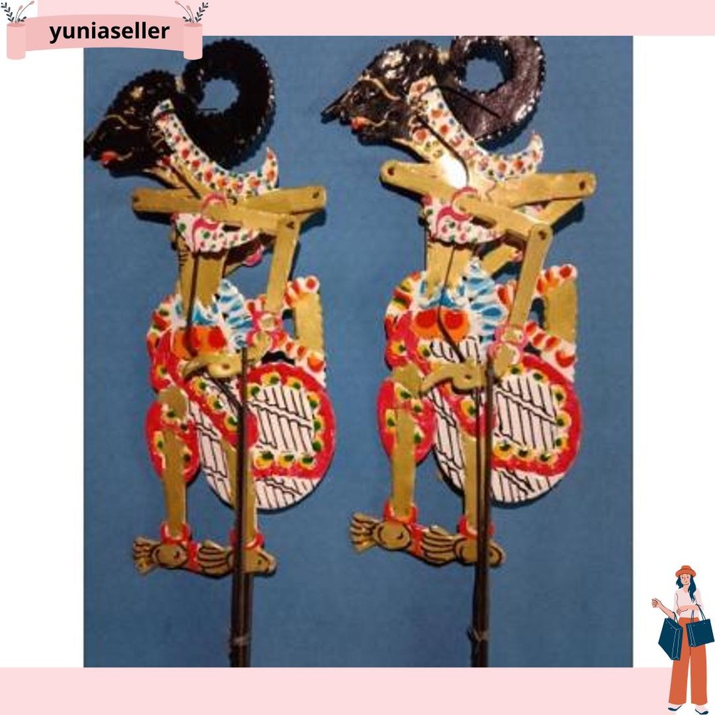 Sale Satu Set Wayang Pandawa Lima, wayang kulit kertas, wayang mainan