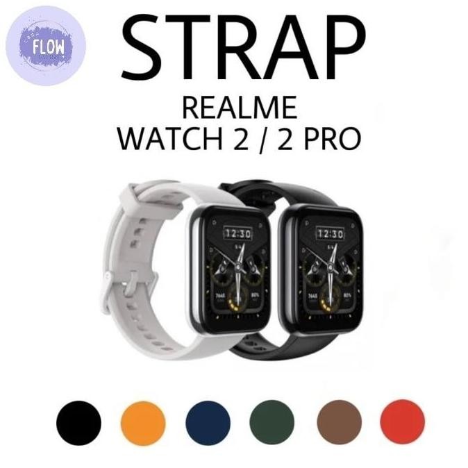 NEW - TALI JAM TANGAN STRAP WATCH SILICONE SPORT RUBBER MODEL S 22MM FOR REALME WATCH 2 / 2 PRO