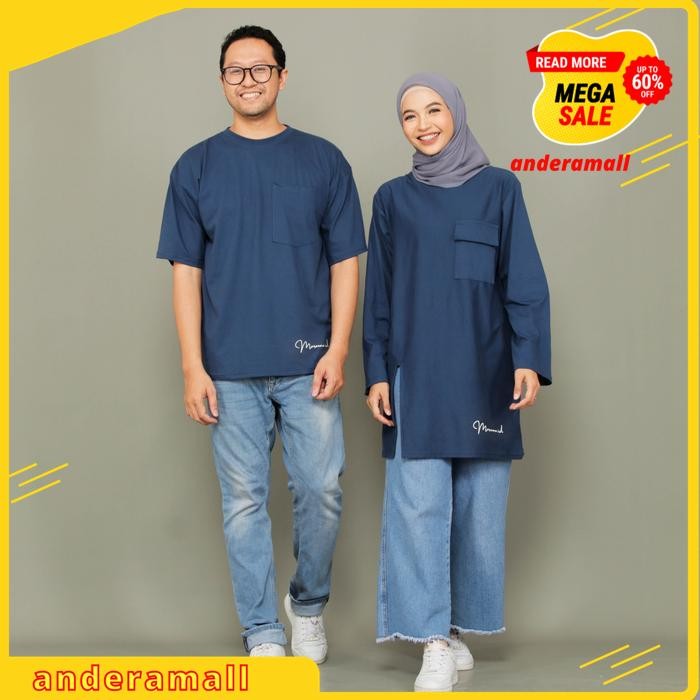 ATASAN BAJU KAOS COUPLE WANITA LENGAN PANJANG PRIA LENGAN PENDEK COMBED KATUN PASANGAN  SIMPLE  TUNI