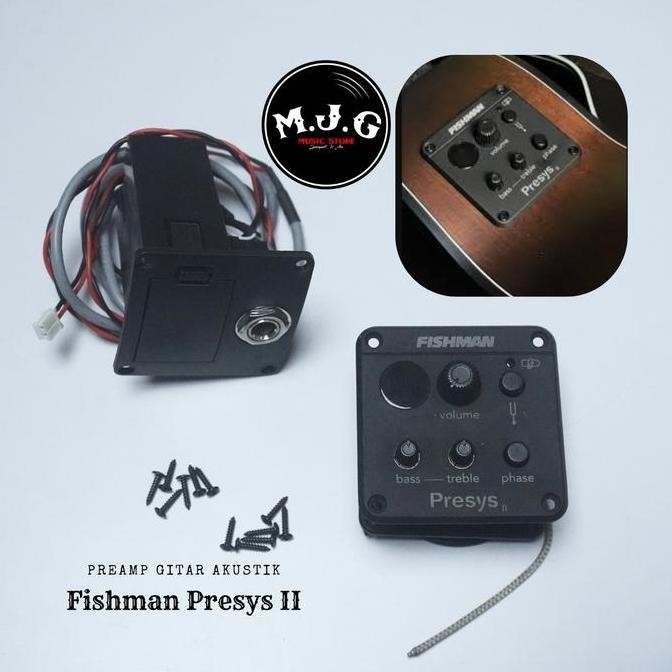 preamp equalizer gitar akustik jadi elektrik by fishman presys II 2 high quality
