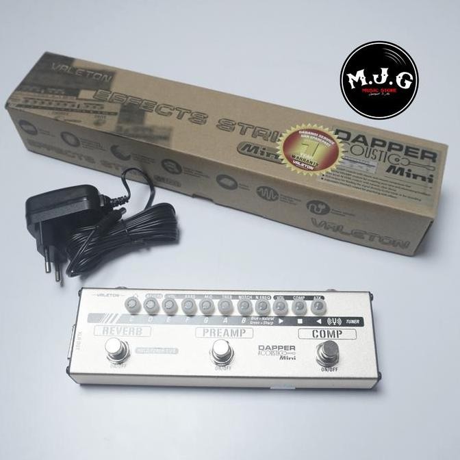 efek pedal gitar akustik valeton dapper acoustic mini strip effect