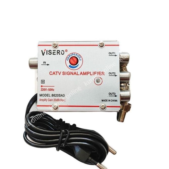 Boster Booster Catv 2Tv 8Tv Penguat Signal Tv Uhf Siaran Digital