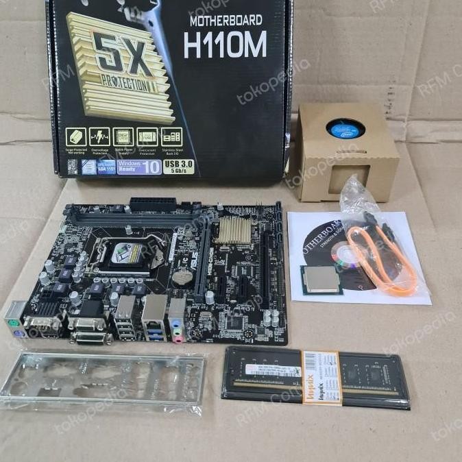 Paketan i3 gen7 7100 + Mainboard H110 + Fan + Ram Ddr4/ Tanpa Ram Baru