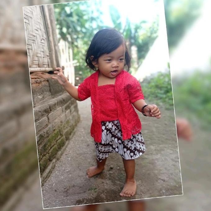 DV108 >> KEBAYA EDISI KEMERDEKAAN // KEBAYA ANAK MERAH PUTIH // KEBAYA ANAK KARNAVAL // KEBAYA ANAK 