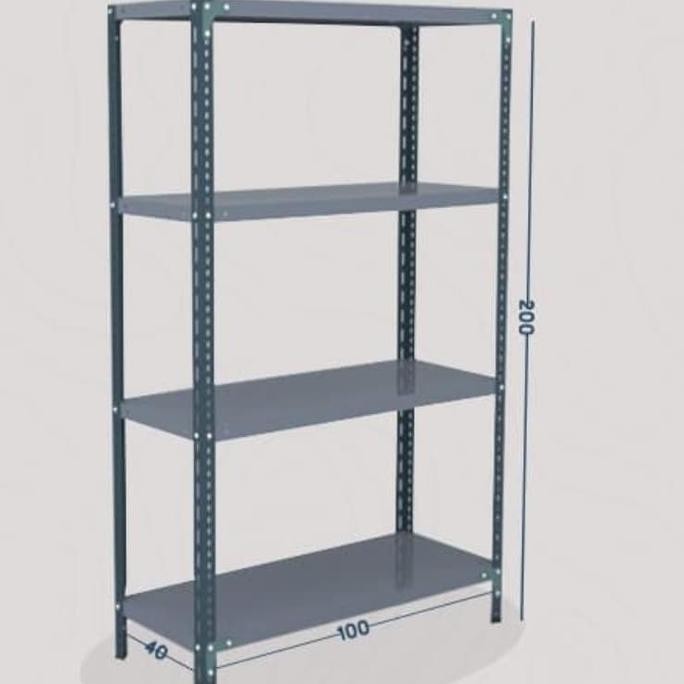 PROMO - rak besi siku#rakbesisiku susun 4#rakgudang