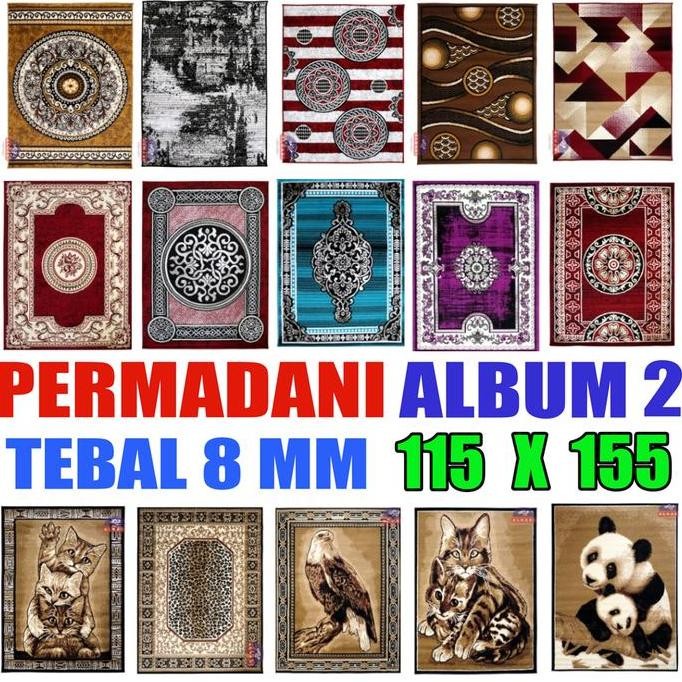 Alhadi Permadani x cm Tebal 8mm Karpet Lantai Empuk Shabel Mobel Afbel Abstrak Modern Klasik 2
